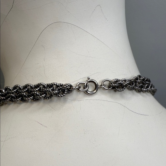 Vintage Napier Silver Double Chain Necklace - Picture 3 of 3